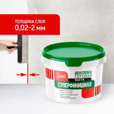 Шпатлевка полимерная готовая Старатели суперфинишная 15 кг для стен и потолков, для заделки швов, белая, шпаклевка для внутренних работ